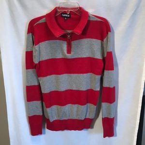 Carbon mens size L grey/red sweater